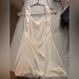 Elegant White Sleeveless Romper